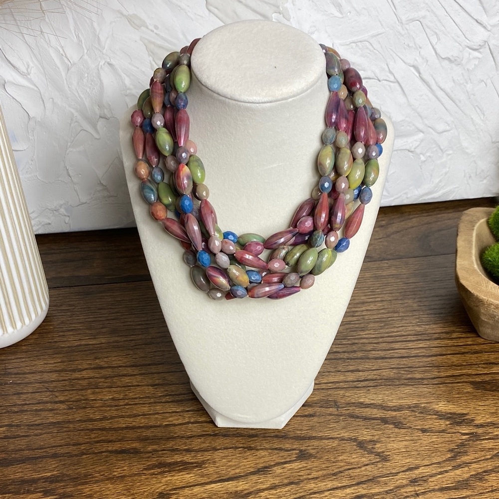 Vintage Mardi Gras Beads.  7 Pack.